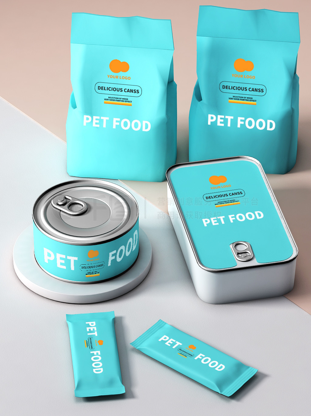 宠物用品食品零食包装设计 样机场景的应用与价值